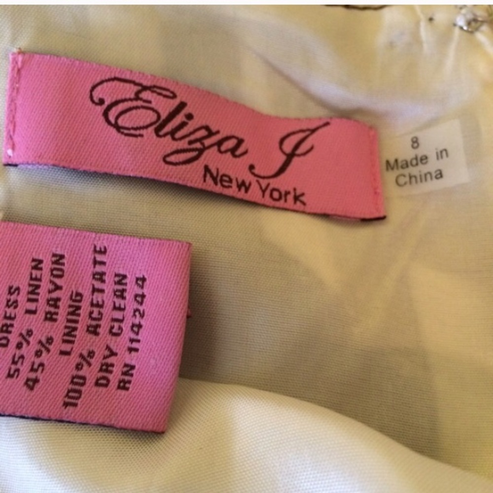 Eliza J Linen-Blend Mod Geo Print A-Line Dress - image 4